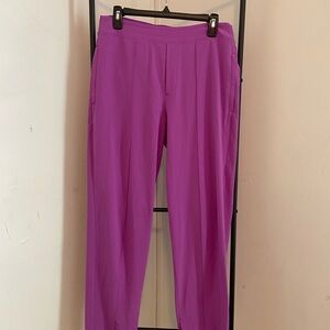 Athleta Purple Trousers High-Rise Lightweight